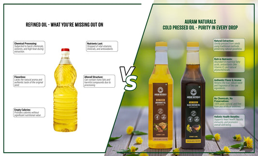 Why Cold-Pressed Oils Are Better Than Refined Oils- Auram Naturals